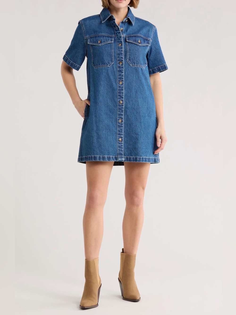 Madewell Women’s Oversize Denim Mini Dress NWT Size XXL $148